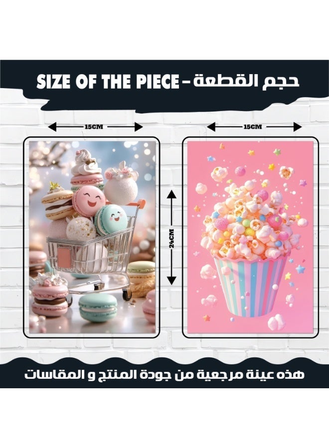 لوحات جدارية أنيقة للمطبخ وغرف الطعام – طقم 12 لوحة كوشيه 300 جرام،تصميمات عصرية لصور الأطعمة والمخبوزات والحلويات الملونة والشهية، مثالية لديكور المنزل والمطاعم والكافيهات الراقية جداً. - Image 3